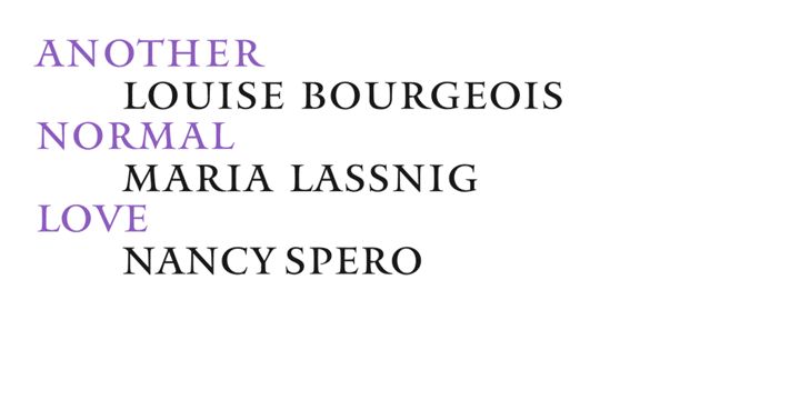 Louise Bourgeois, Another Normal Love, Einladungskarte